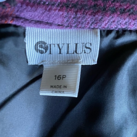 Stylus Women's Size 16P Plaid Skirt - Picture 4 of 15